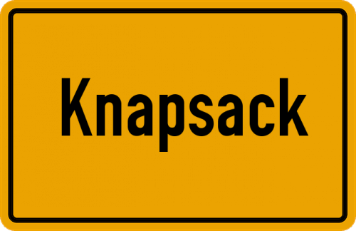 Ortsschild Knapsack