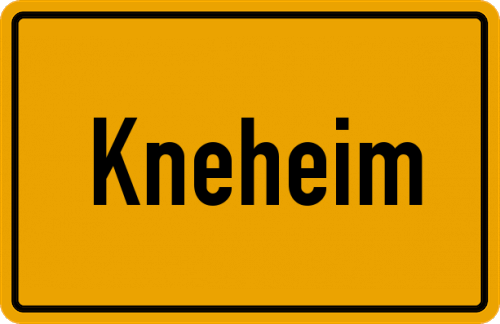 Ortsschild Kneheim