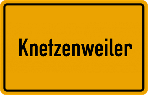 Ortsschild Knetzenweiler