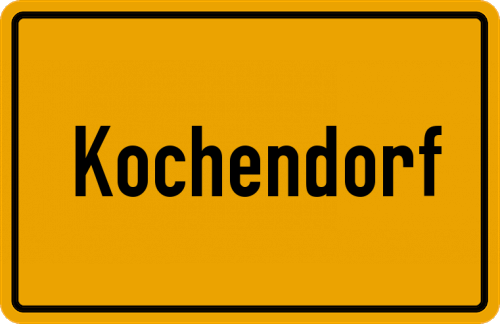 Ortsschild Kochendorf
