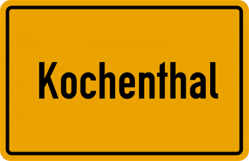 Ortsschild Kochenthal