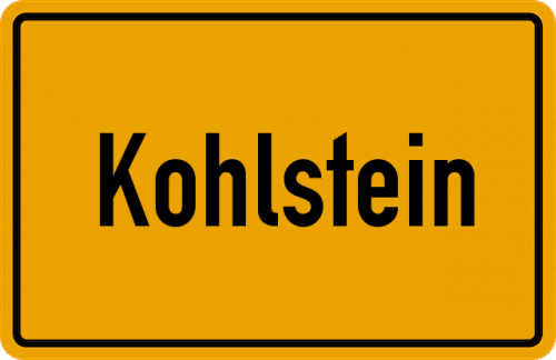 Ortsschild Kohlstein