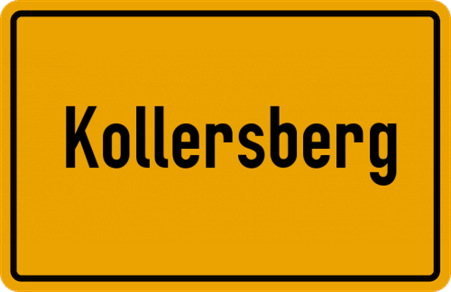 Ortsschild Kollersberg