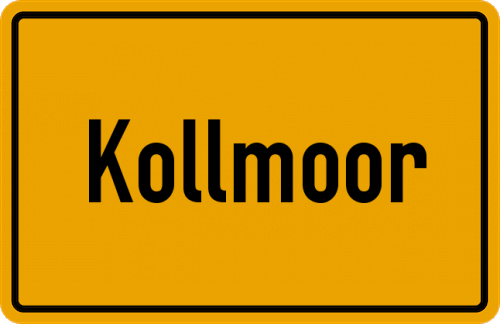 Ortsschild Kollmoor