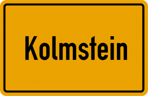 Ortsschild Kolmstein