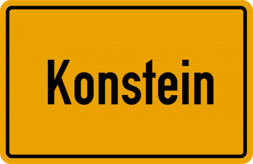 Ortsschild Konstein