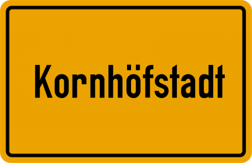 Ortsschild Kornhöfstadt