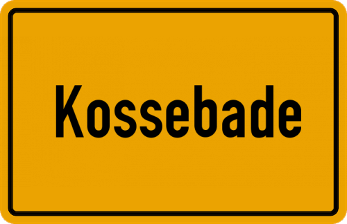 Ortsschild Kossebade