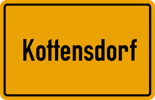 Ortsschild Kottensdorf