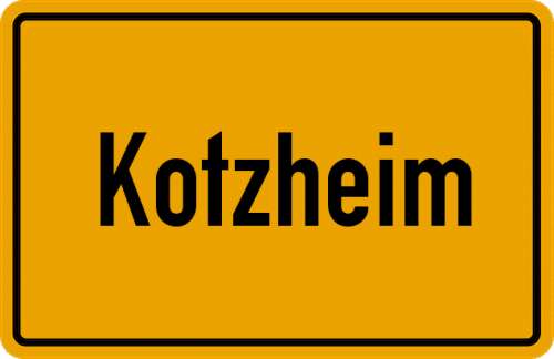 Ortsschild Kotzheim