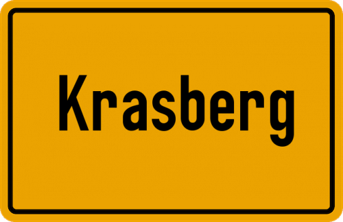 Ortsschild Krasberg