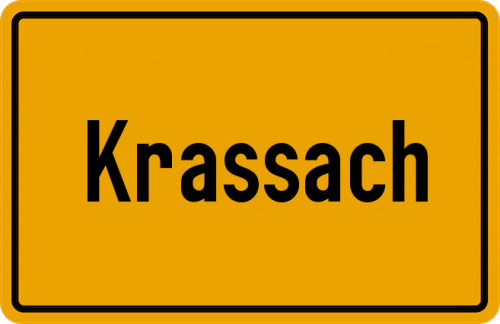 Ortsschild Krassach