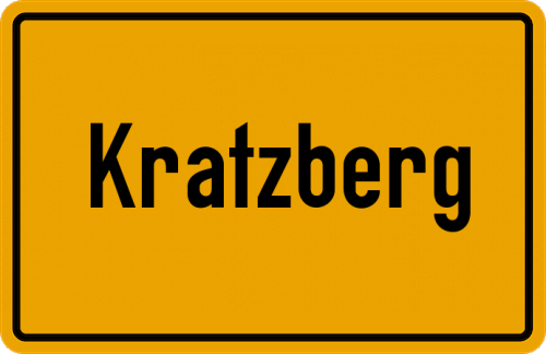 Ortsschild Kratzberg