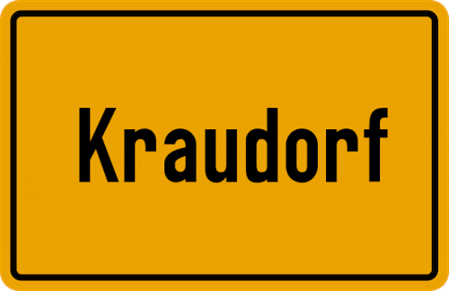 Ortsschild Kraudorf