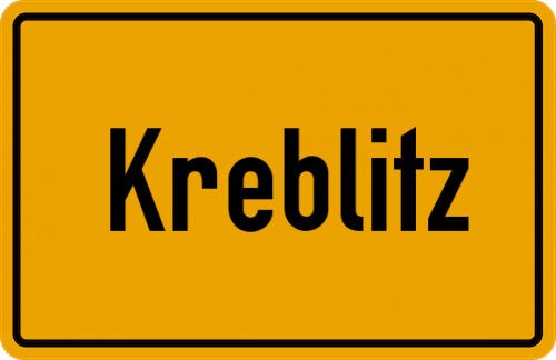 Ortsschild Kreblitz