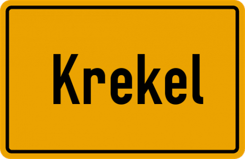 Ortsschild Krekel
