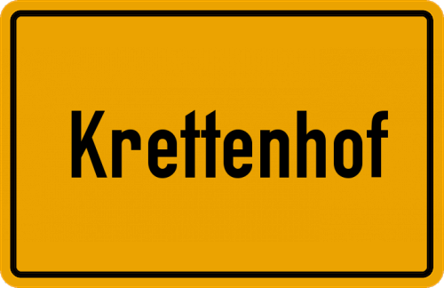 Ortsschild Krettenhof