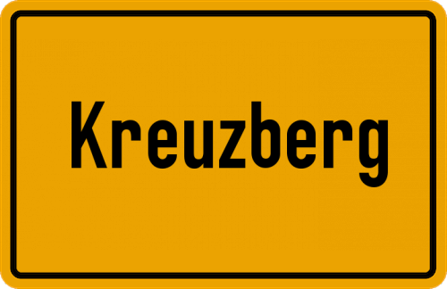 Ortsschild Kreuzberg