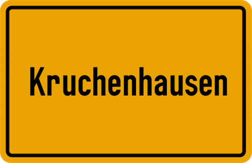 Ortsschild Kruchenhausen