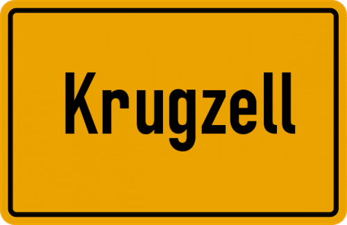 Ortsschild Krugzell