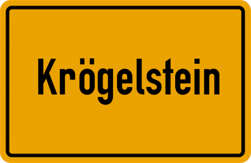 Ortsschild Krögelstein