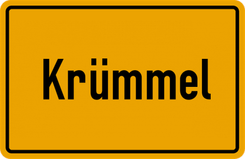 Ortsschild Krümmel, Westerwald