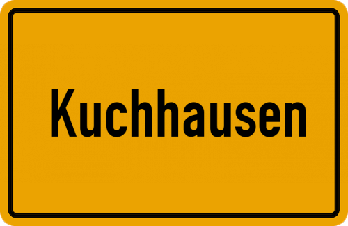 Ortsschild Kuchhausen