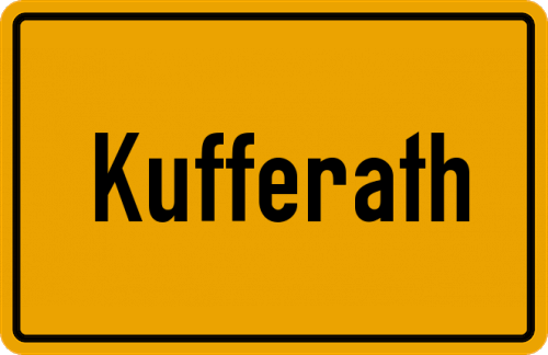 Ortsschild Kufferath