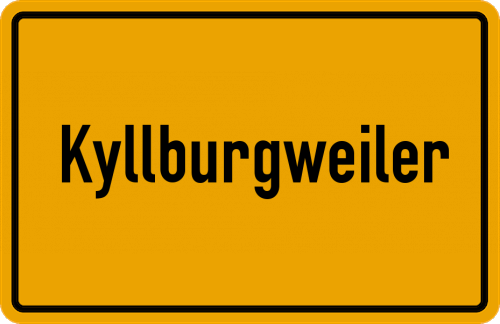 Ortsschild Kyllburgweiler