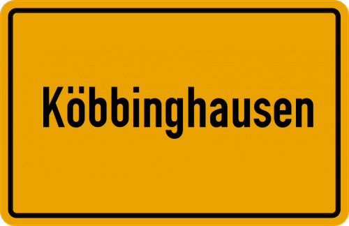 Ortsschild Köbbinghausen