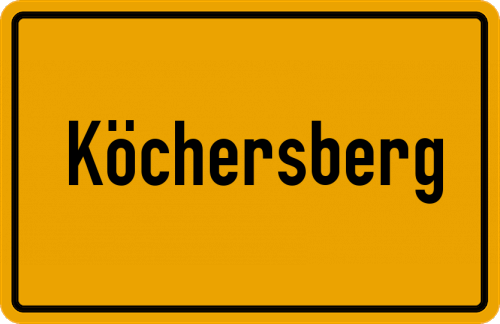 Ortsschild Köchersberg
