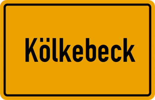 Ortsschild Kölkebeck