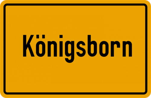 Ortsschild Königsborn