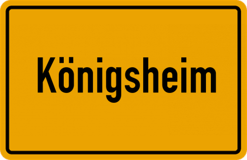 Ortsschild Königsheim