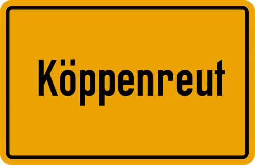 Ortsschild Köppenreut