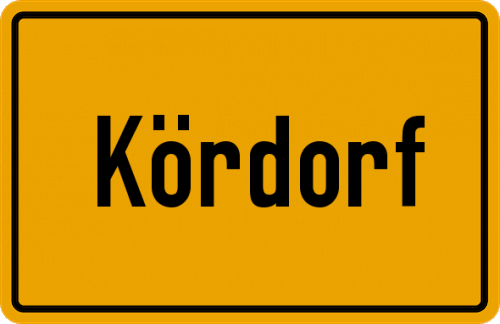 Ortsschild Kördorf