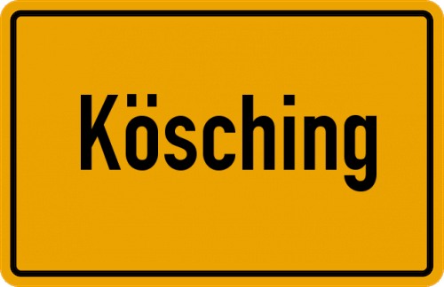 Ortsschild Kösching