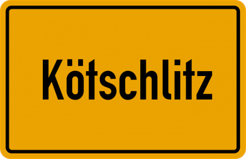 Ortsschild Kötschlitz