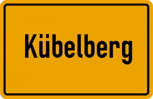 Ortsschild Kübelberg