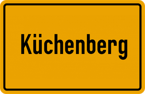 Ortsschild Küchenberg