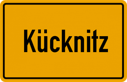 Ortsschild Kücknitz