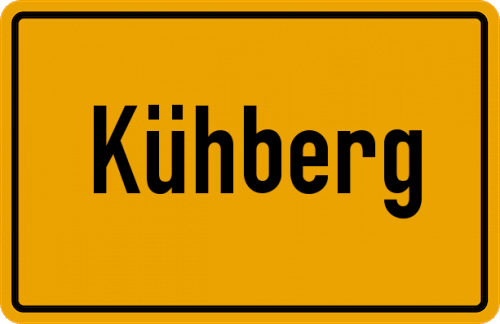 Ortsschild Kühberg