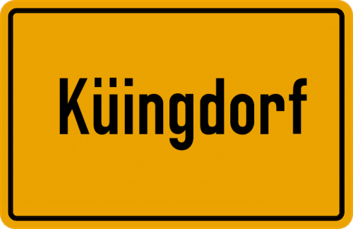 Ortsschild Küingdorf