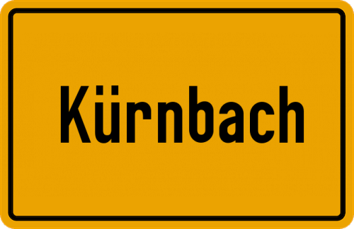 Ortsschild Kürnbach