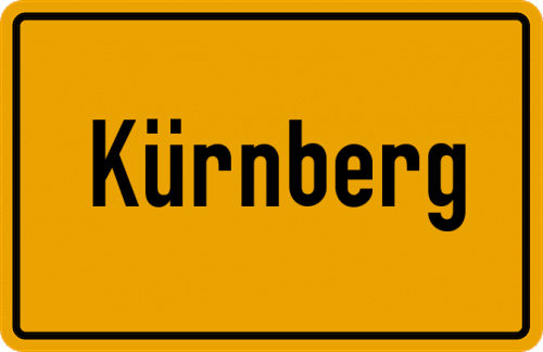 Ortsschild Kürnberg