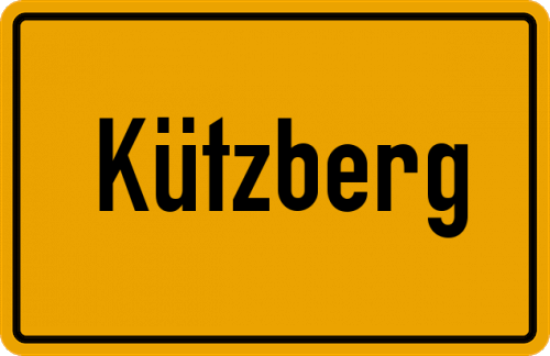 Ortsschild Kützberg