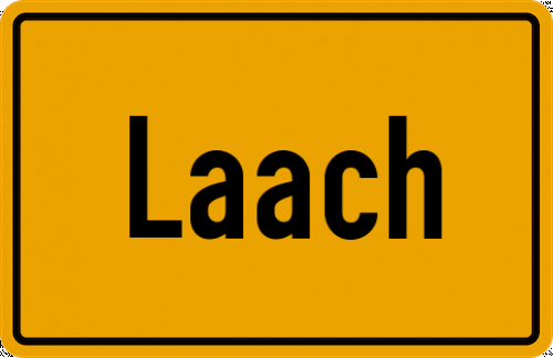 Ortsschild Laach