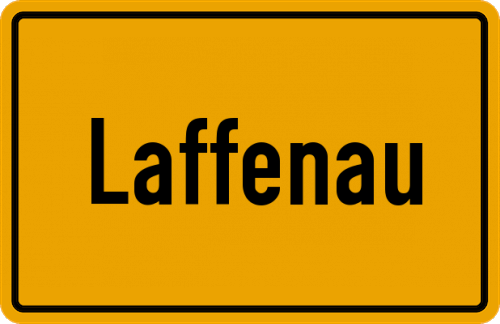 Ortsschild Laffenau