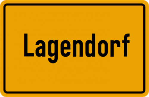 Ortsschild Lagendorf