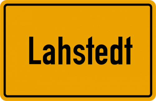 Ortsschild Lahstedt
